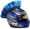 PC Racing Helmet Mohawk Blue