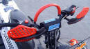 RSI Snowmobile Handlebar Pads installed on RSI pivoting risers