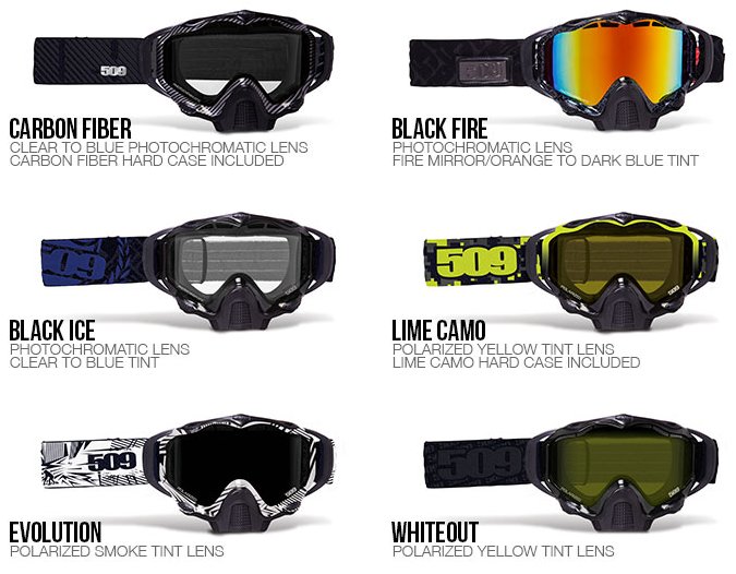 509 Sinister X5 Goggle Black Fire 