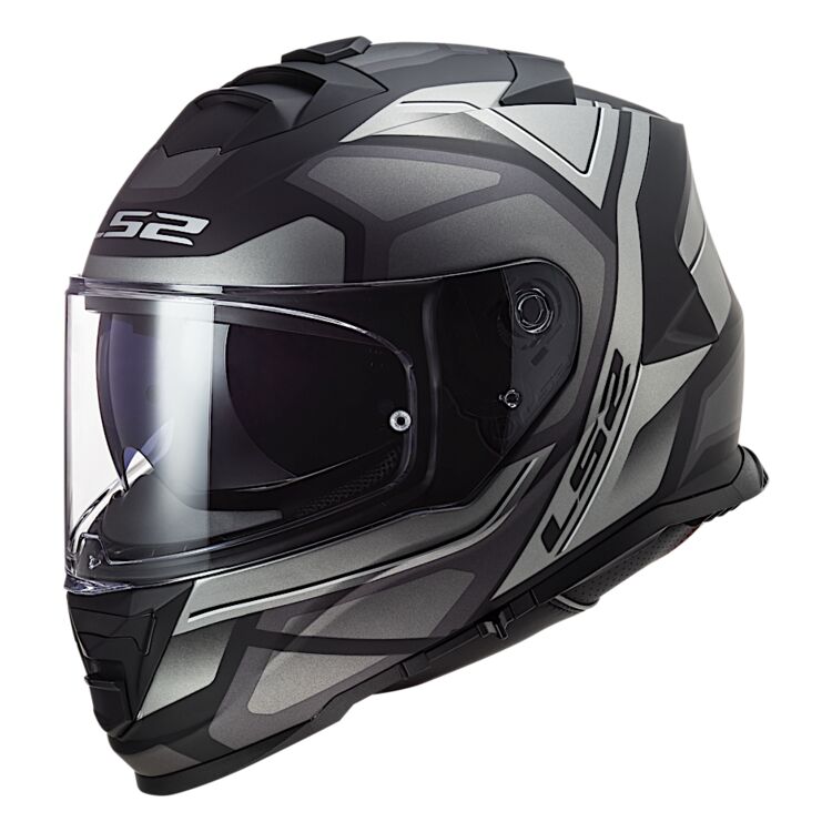 Metallic Red/Black - X-Large LS2 Helmets Assault Paragon Full Face Motorcycle Helmet W/SunShield 