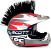 PC Racing Helmet Mohawk Black