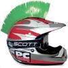 PC Racing Helmet Mohawk Green