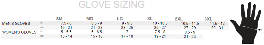 Klim Badlands Size Chart