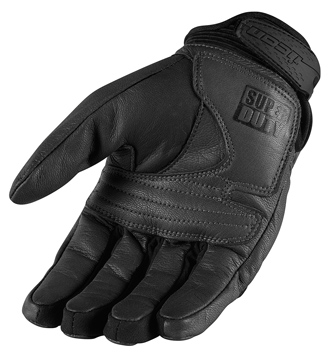 Perf Black Icon Motorbike Motorcycle Leather Pursuit Gloves 