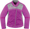 Icon Womens Hella 2 Textile Jacket Purple