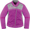 Icon Womens Hella 2 Textile Jacket Purple