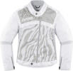 Icon Womens Hella 2 Textile Jacket White